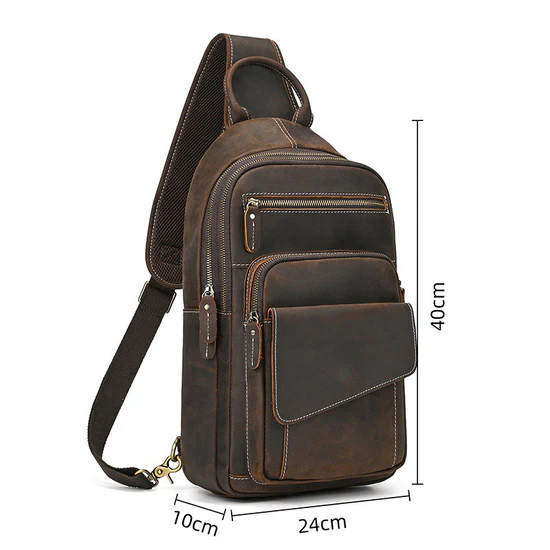 کوله یه طرفه چرم مدل SILVA Sided Bag28