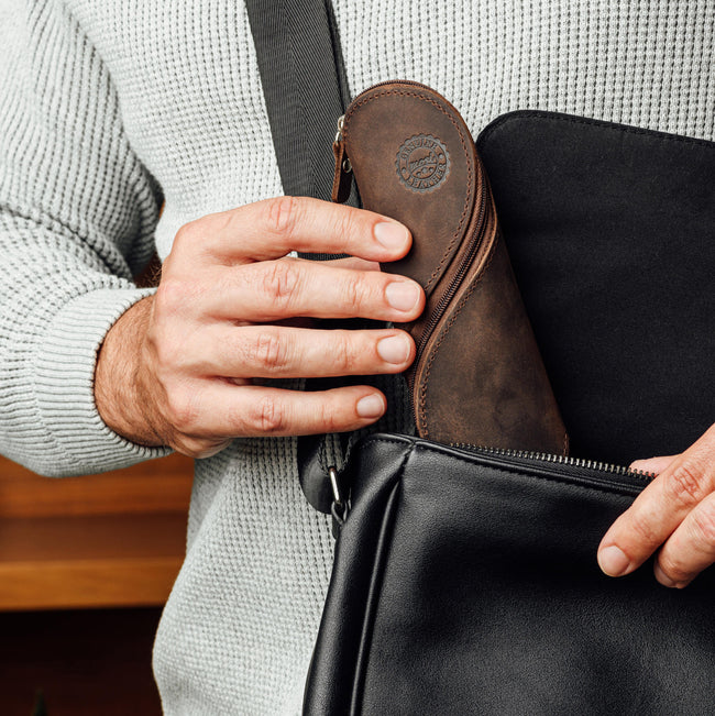 کیف عینک چرم مدل SILVA Glass Bag31