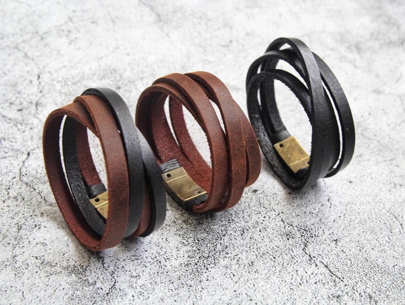 دست بند چرم مدل SILVA Bracelet01