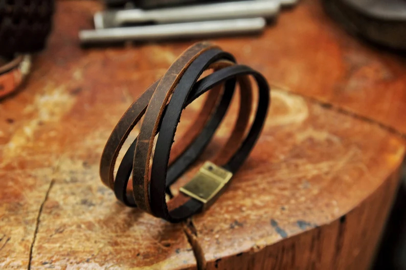 دست بند چرم مدل SILVA Bracelet01