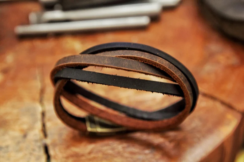 دست بند چرم مدل SILVA Bracelet01