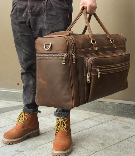 ساک‌مسافرتی دستی چرم | مدل SILVA TRAVEL BAG39