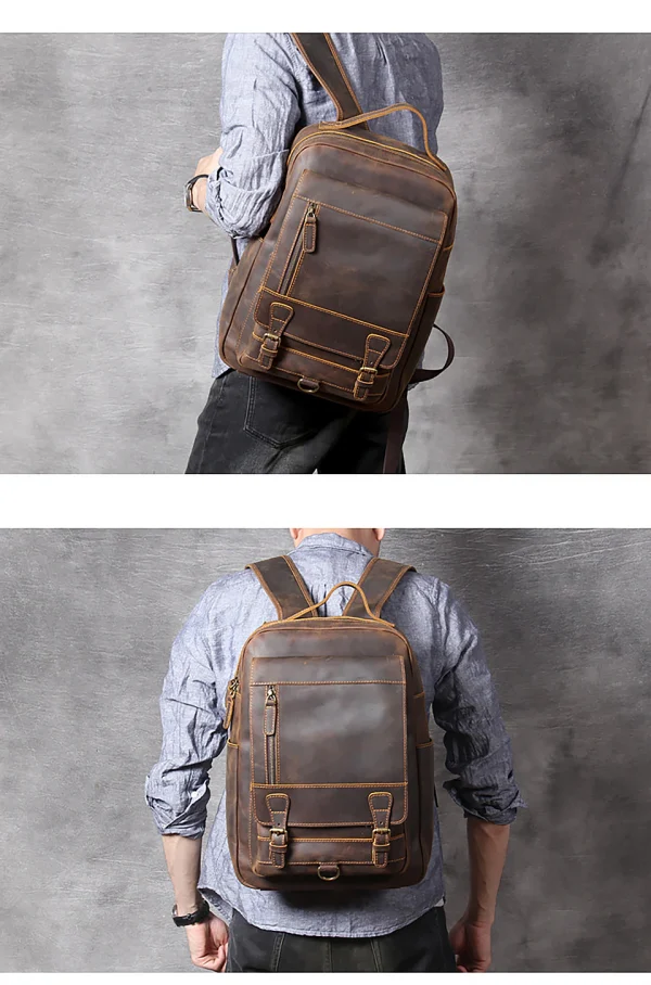 کوله پشتی چرمی| مدل SILVA backpack24