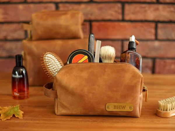 کیف چرم اصلاح مردانه مدل | SILVA Shaving Bag05