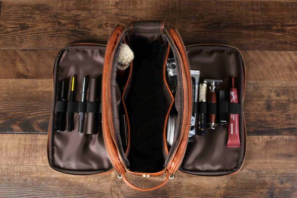 کیف چرم اصلاح مردانه مدل | SILVA Shaving Bag22