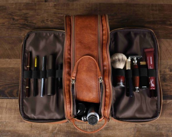 کیف چرم اصلاح مردانه مدل | SILVA Shaving Bag22