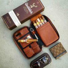 کیف چرمی مخصوص سیگار |مدل SILVA CIGARETTE17
