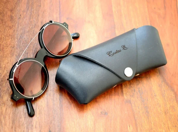 کیف عینک چرم | مدل SILVA Glass Bag12