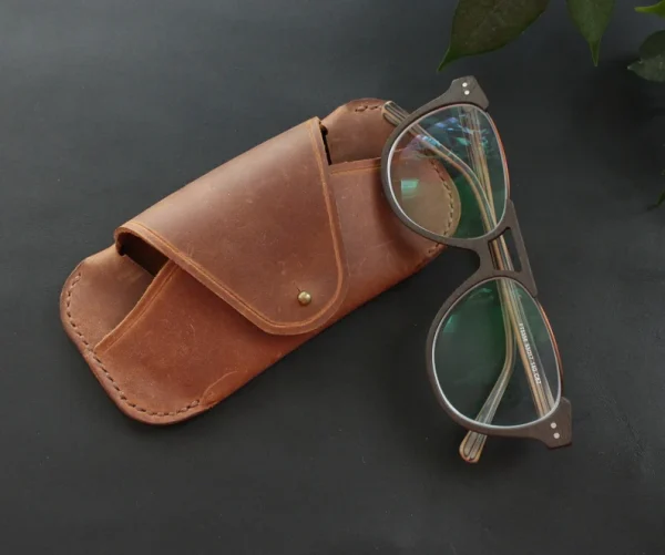 کیف عینک چرم | مدل SILVA Glass Bag14