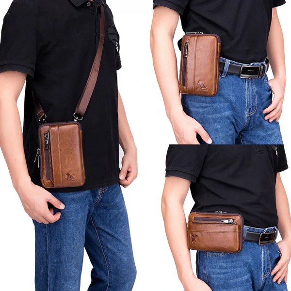 کیف دوشی چرم | مدل SILVA Shoulder Bag16