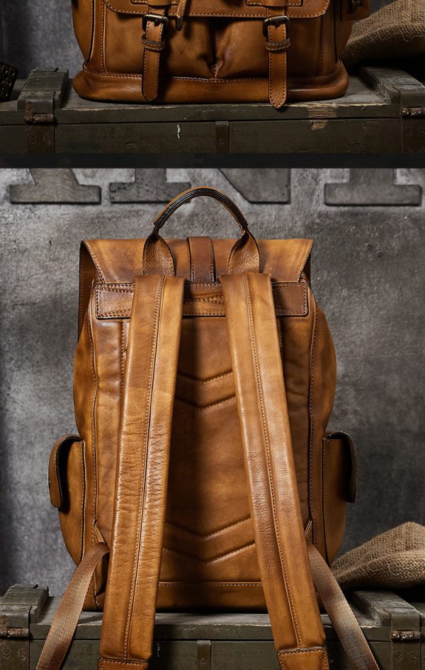 کوله پشتی چرمی| مدل SILVA backpack01