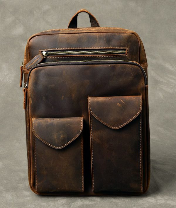 کوله پشتی چرمی| مدل SILVA backpack02
