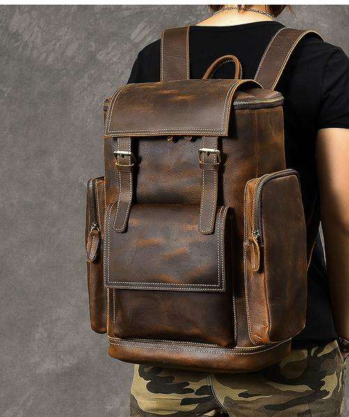کوله پشتی چرمی| مدل SILVA backpack03