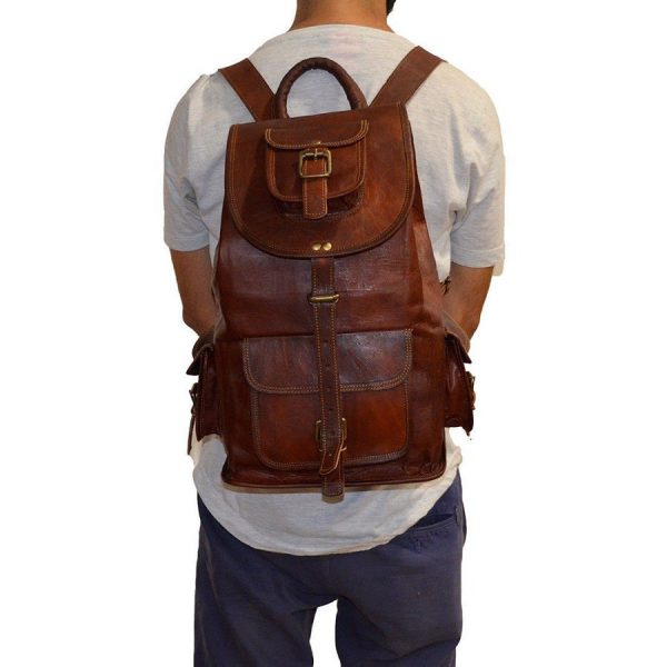 کوله پشتی چرمی| مدل SILVA backpack06