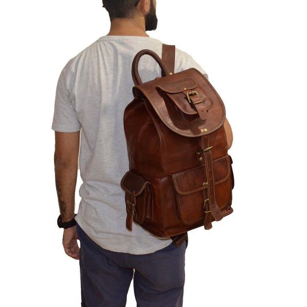کوله پشتی چرمی| مدل SILVA backpack06