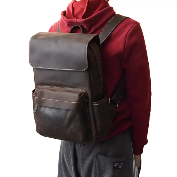 کوله پشتی چرمی| مدل SILVA backpack07