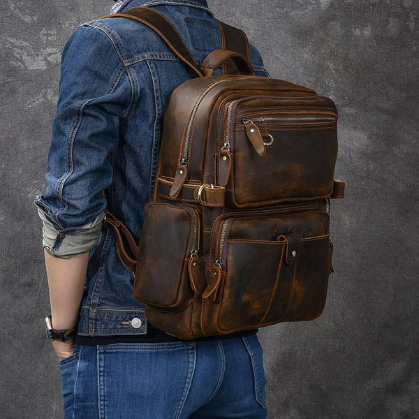 کوله پشتی چرمی| مدل SILVA backpack14