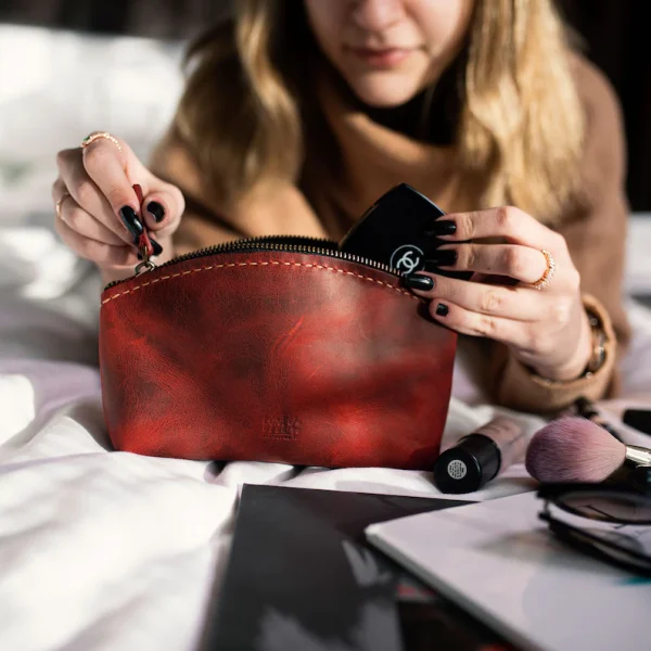 کیف آرایش چرم زنانه| مدل SILVA Makeup Bag13