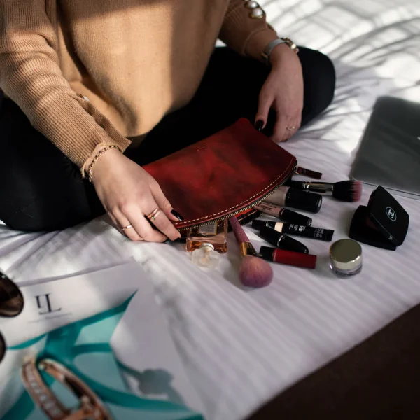 کیف آرایش چرم زنانه| مدل SILVA Makeup Bag13