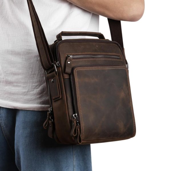 کیف دوشی چرم | مدل SILVA Shoulder Bag15