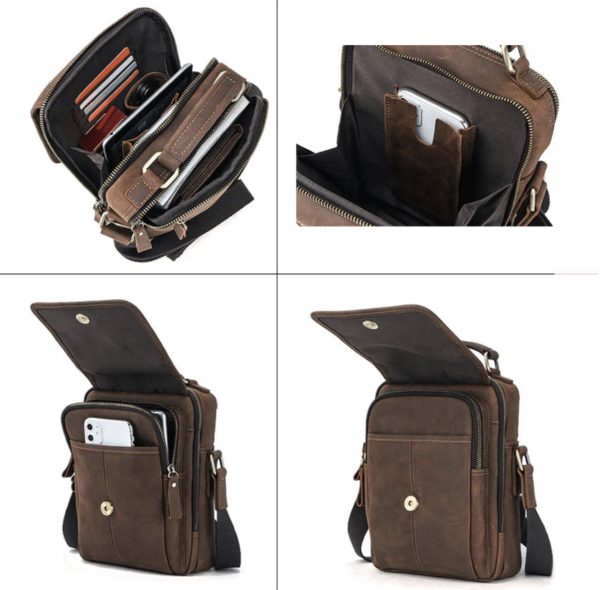 کیف دوشی چرم | مدل SILVA Shoulder Bag28