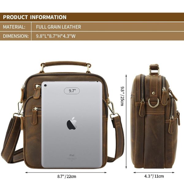 کیف دوشی چرم | مدل SILVA Shoulder Bag22