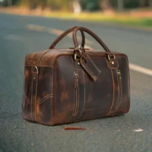 ساک‌مسافرتی دستی چرم مدل SILVA TRAVEL BAG34