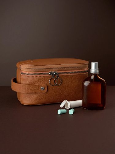 کیف اصلاح مردانه چرم مدل SILVA Shaving Bag32