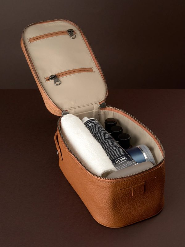 کیف اصلاح مردانه چرم مدل SILVA Shaving Bag32