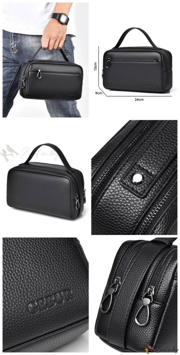 کیف اصلاح مردانه چرم مدل SILVA Shaving Bag34