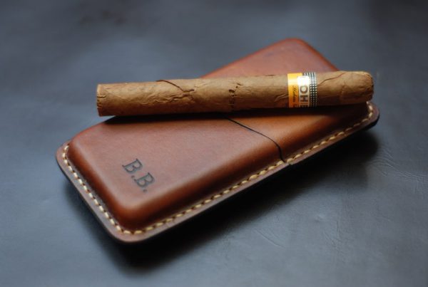 کیف چرمی مخصوص سیگار مدل SILVA CIGARETTE03