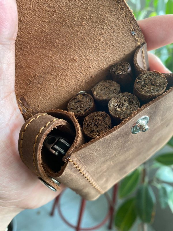 کیف چرمی مخصوص سیگار مدل SILVA CIGARETTE26